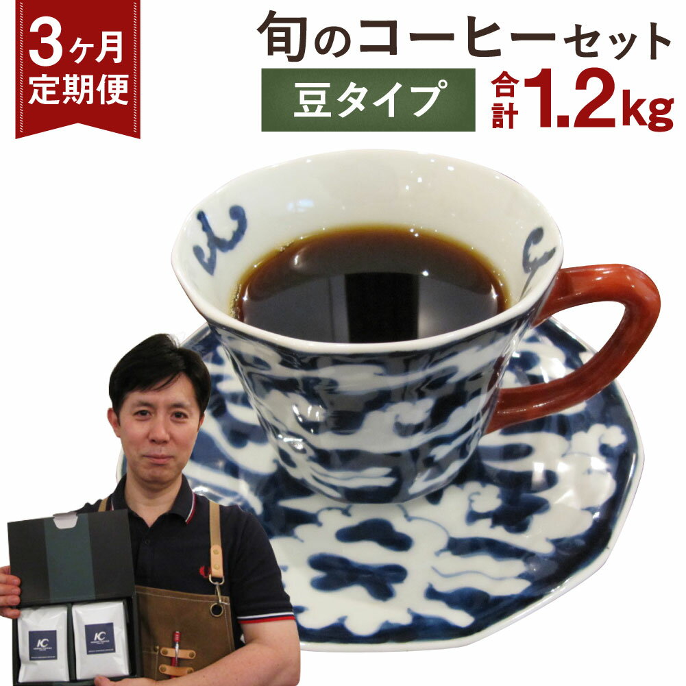 【定期便3ヶ月】旬 コーヒー セット 【豆】 合計1.2kg 2種類×200g×3回 このみ珈琲 セレクト レギュラーコーヒー 珈琲 詰め合わせ 飲み比べ 定期便 送料無料