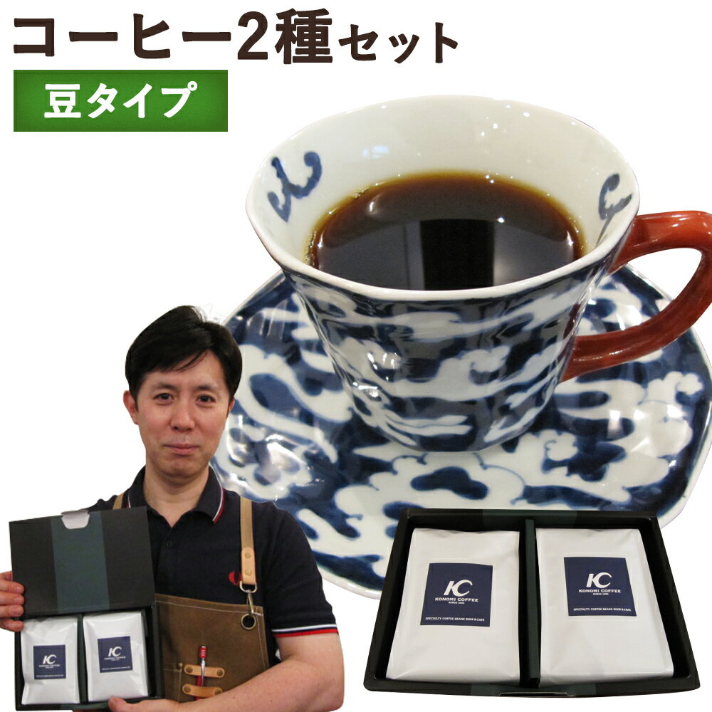 店主こだわりのレギュラーコーヒー 2種セット【豆タイプ】 2種類×各1袋 200g×2袋 コーヒー豆 飲み比べ 送料無料