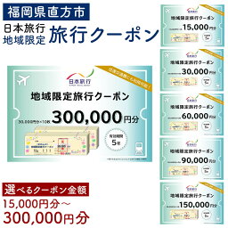 【ふるさと納税】日本旅行 地域限定 旅行クーポン ＜選べる クーポン金額＞ 九州 福岡県 直方市 旅行 旅 宿泊 ホテル 旅館 クーポン チケット 予約 宿泊券 利用券 国内旅行 交通費 観光 体験 送料無料