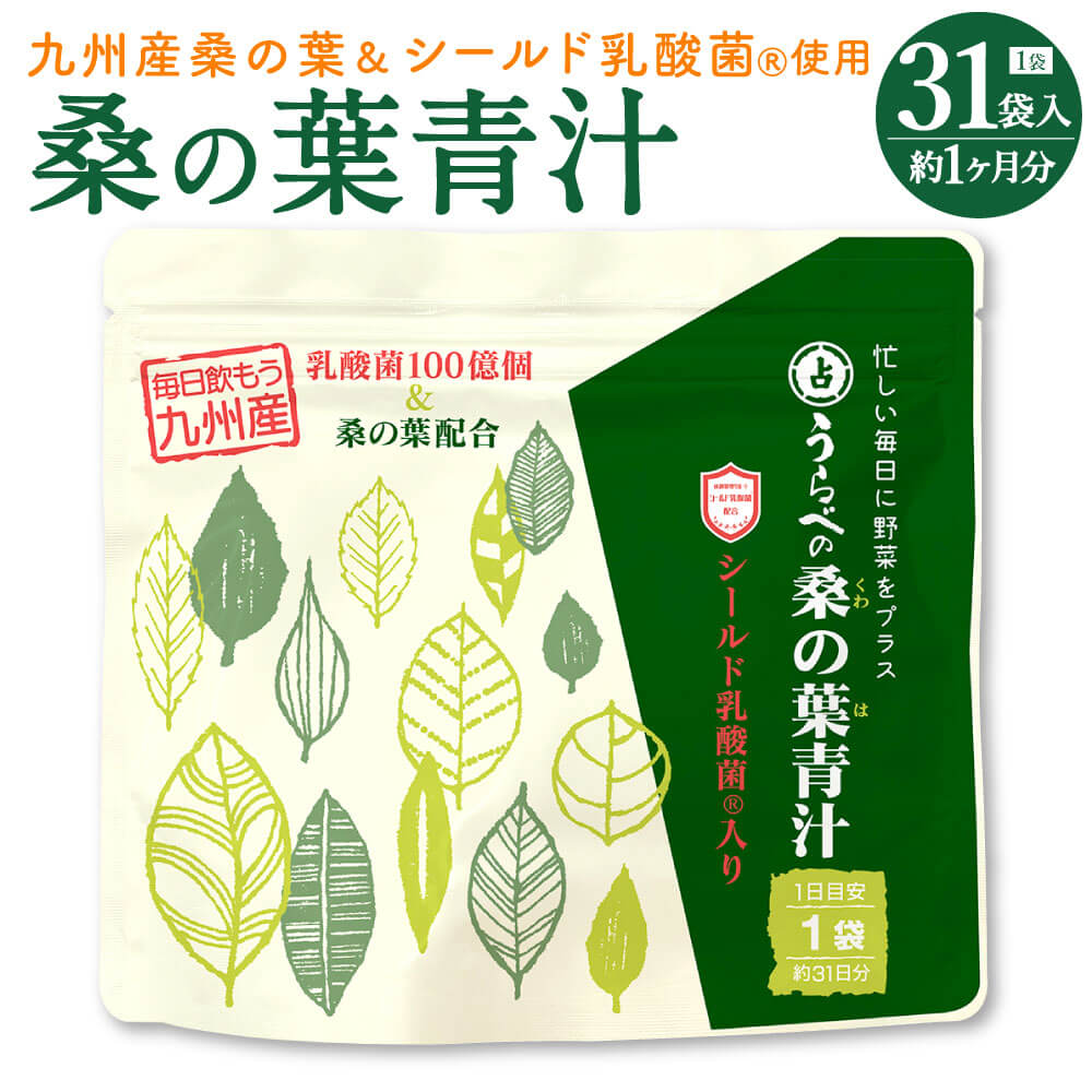 8位! 口コミ数「0件」評価「0」九州産 桑の葉 シールド乳酸菌(R)使用 桑の葉青汁 1袋 31袋入 約1ヶ月分 桑の葉 健康食品 青汁 国産 送料無料