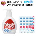 【ふるさと納税】薬用ハンドソープ メディキュッ 液体 詰替用 1000ml×12袋 【B2-018】
