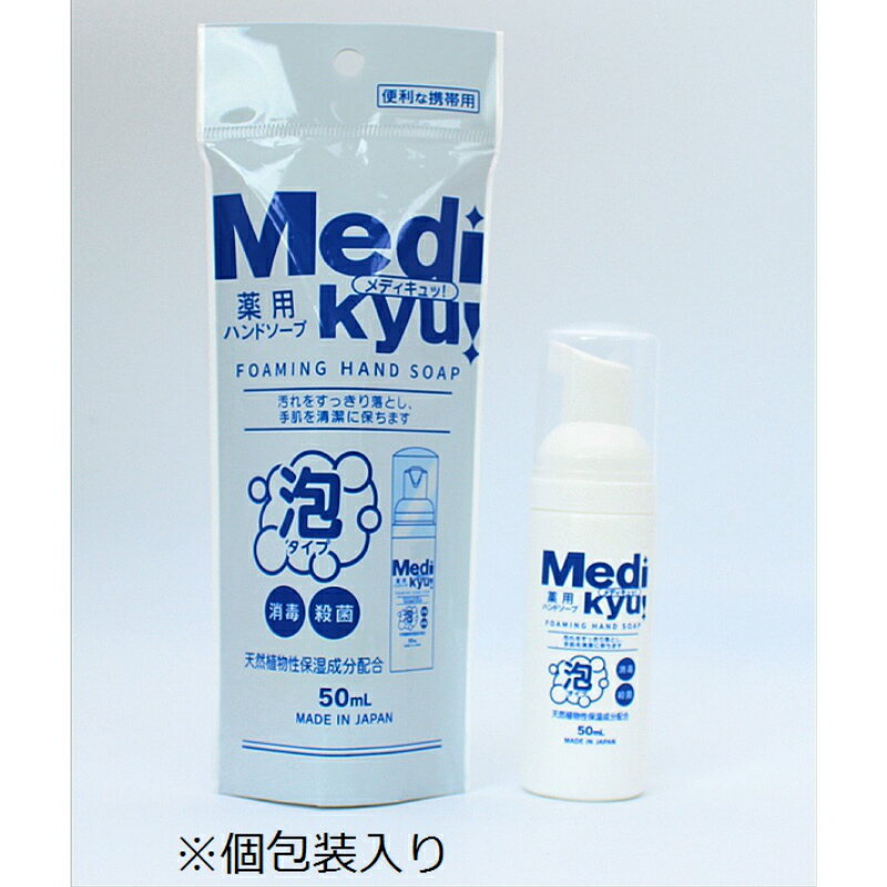 ボディケア(ハンドソープ)人気ランク15位　口コミ数「0件」評価「0」「【ふるさと納税】携帯用　薬用メディキュ！泡ハンドソープ【E-075】」