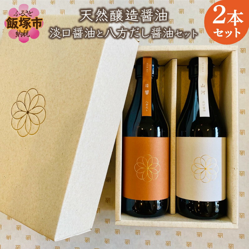 天然醸造醤油 淡口醤油と八方だし醤油セット しょうゆ しょう油 調味料 農薬不使用 化学調味料不使用 なま醤油 だし身醤油 希釈 2本 九州産 送料無料