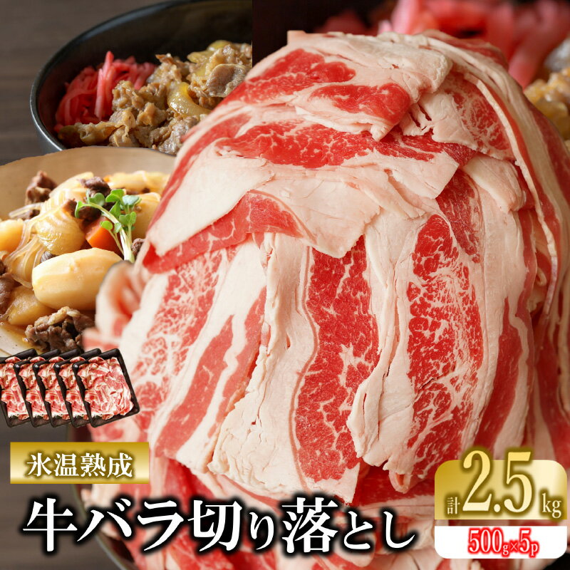 【ふるさと納税】訳アリ 増量 【飯塚熟成牛】牛バラスライス2.5kg 肉 牛肉 バラ 牛丼 肉じゃが 熟成 スライス肉 大容量 食品 肉類 熟成肉 切り落とし 氷温熟成 福岡 飯塚市 飯塚 送料無料【A-768】のサムネイル