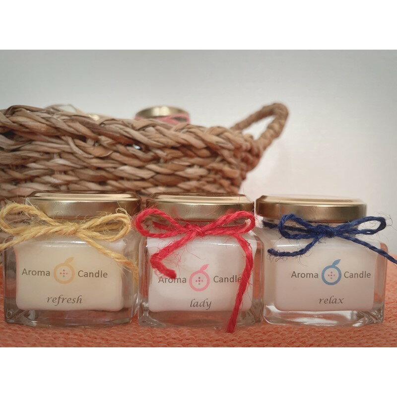 【ふるさと納税】アロマキャンドル3個 キャンドル アロマ 高級アロマ 癒し ストレス解消 福岡県 飯塚市 送料無料【B-152】のサムネイル