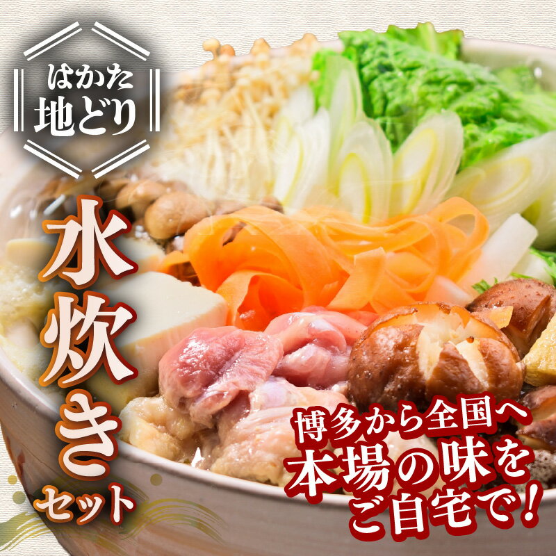 【ふるさと納税】はかた地どり 水炊きセット(2～3人)【A8-076】