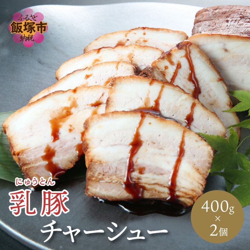 12位! 口コミ数「1件」評価「1」乳豚 チャーシュー800g 豚肉 豚 惣菜 加工食品 送料無料 ふるさと納税 チャーシュー【A5-403】