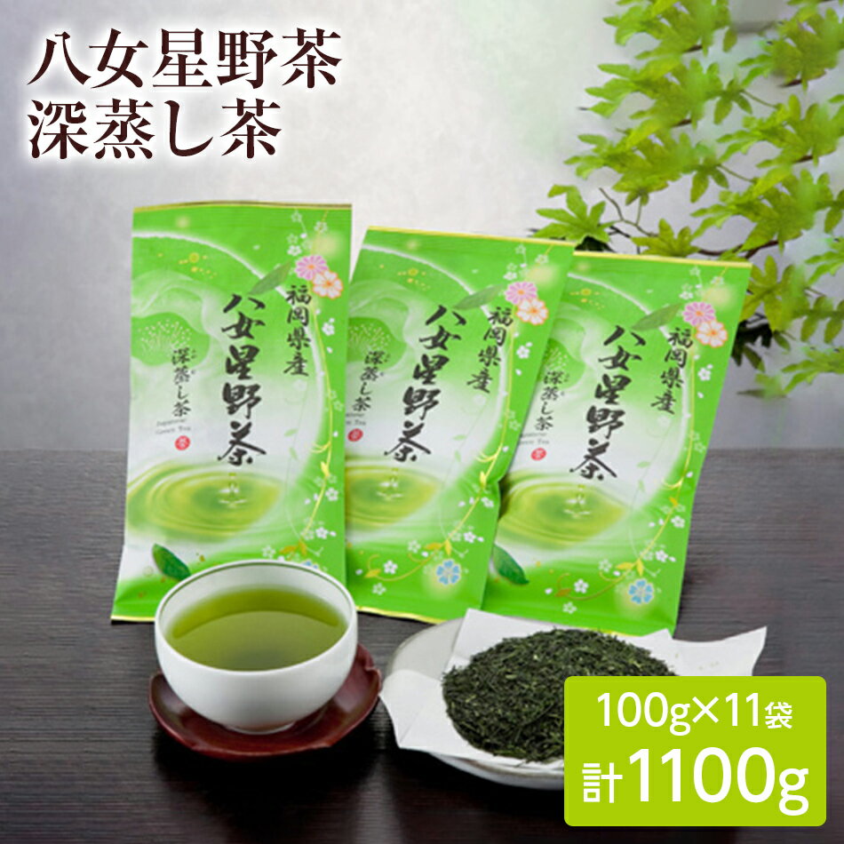 お茶 八女星野深蒸し茶100g 3本詰め