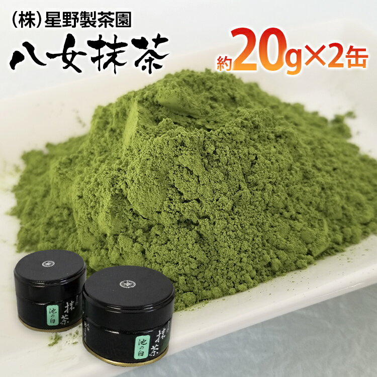 【ふるさと納税】八女抹茶(約20g×2缶)　 お取り寄せグルメ　お取り寄せ 福岡 お土産 九州 ご当地グルメ 福岡土産 取り寄せ グルメ 福岡県 食品