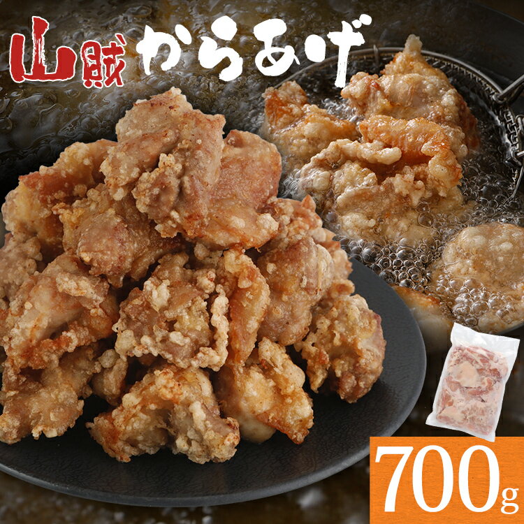 唐揚げ 山賊冷凍からあげ700g(骨なし) からあげ 唐揚げ 冷凍 ポッキリ お米に合う ご飯のお供 おつまみ お取り寄せグルメ お取り寄せ 福岡 お土産 九州 福岡土産 取り寄せ グルメ 福岡県