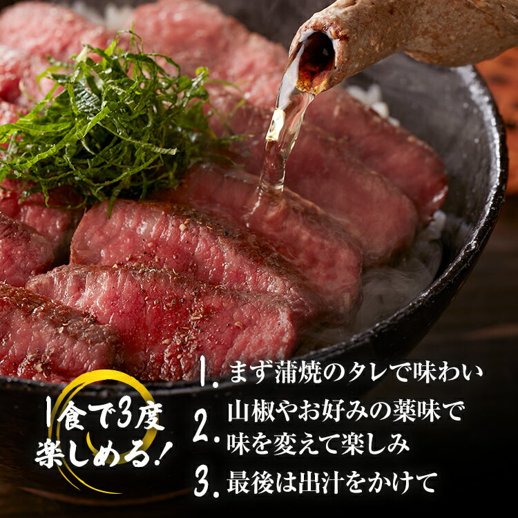 【ふるさと納税】【厳選肉専門店 ふじ匠】 博多和牛の牛まぶし 肉 牛肉 博多和牛 赤身肉 肉加工品 タレ 山椒 濃縮出汁付 ひつまぶし 福岡 グルメ 贈り物 冷凍 ギフト 柔らかい ステーキ 丼 お取り寄せ 食品