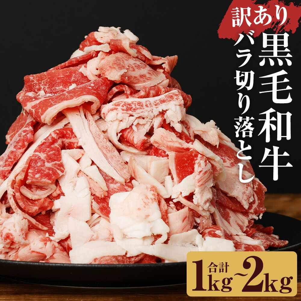 訳あり 黒毛和牛 バラ切り落とし 約1kg/約2kg 選べる内容量 約500g 小分け お肉 牛肉 和牛 切落し ご家庭用 九州産 国産 冷凍 送料無料