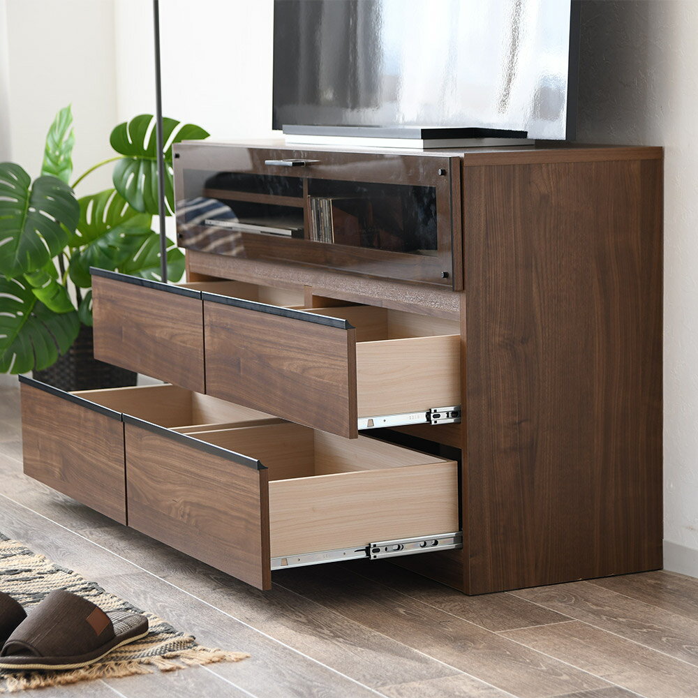 【ふるさと納税】リル 120AVボード W1200xD400xH725 選べるカラー NA/BR ロータイプ AV収納 テレビボード 棚 木製 ナチュラル ブラウン 家具 収納 リビング インテリア 送料無料