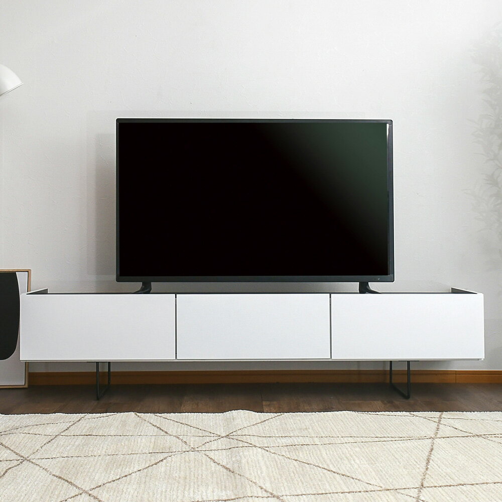 ダブルWH テレビボード ホワイト 幅150cm/幅180cm 選べるサイズ テレビ台 TVボード 収納 完成品 リビング インテリア シンプル 家具 日本製 福岡県 柳川市 送料無料