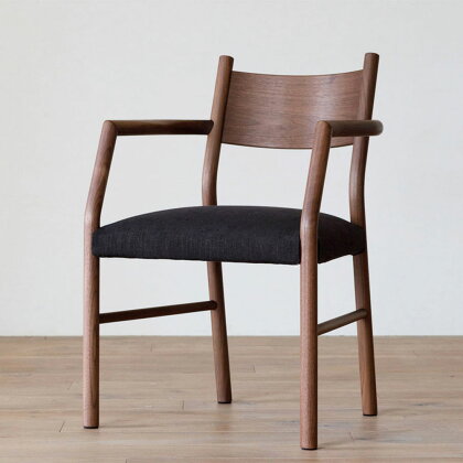 【HIRASHIMA】TIPO Arm Chair ファブリック W59×D51.5×H80×SH452cm ウォールナット材/オーク材 選べる材質 リビング ダイニングチェア チェア 椅子 受注生産 家具 インテリア 柳川市 送料無料