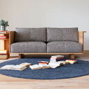【ふるさと納税】HIRASHIMA CARAMELLA High Sofa 189 張地ファブリック W189×D87.5×H75cm ウォールナット材/オーク...