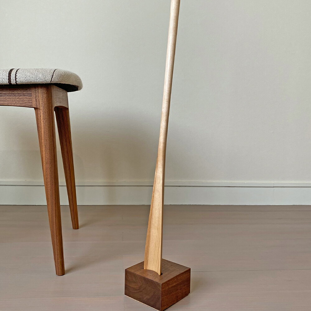 【ふるさと納税】靴べら&スタンド セット 1個 L700×D40×T23mm 靴ベラ ウォールナット バーチ 木製 ロング おしゃれ インテリア 柳川市 送料無...