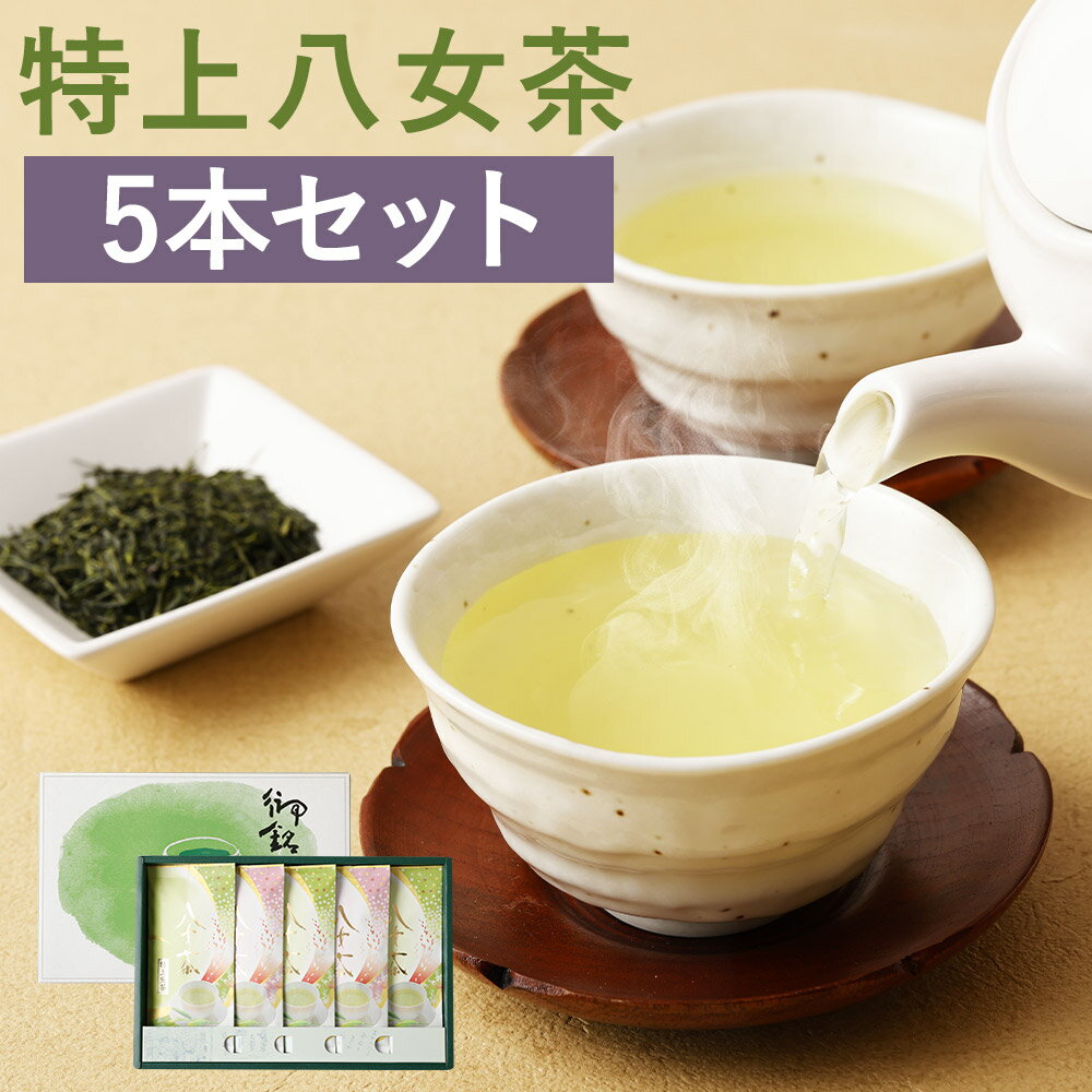 【ふるさと納税】特上八女茶詰め合わせ 5本セット 100g×5袋 茶葉 お茶 八女茶 日本茶 煎茶 国産 送料無料