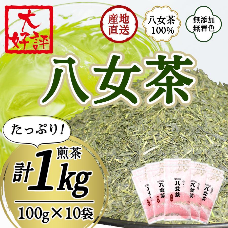 八女茶100% 家庭用業務用煎茶 100g×10袋 お手頃品![岩崎園製茶]八女茶 煎茶 産地直送 無添加 無着色 たっぷり お手頃 家庭用 業務用 大容量