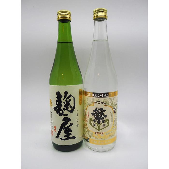 [純吟麹屋・大吟酒粕焼酎]720mlセット 酒 お酒 日本酒 焼酎