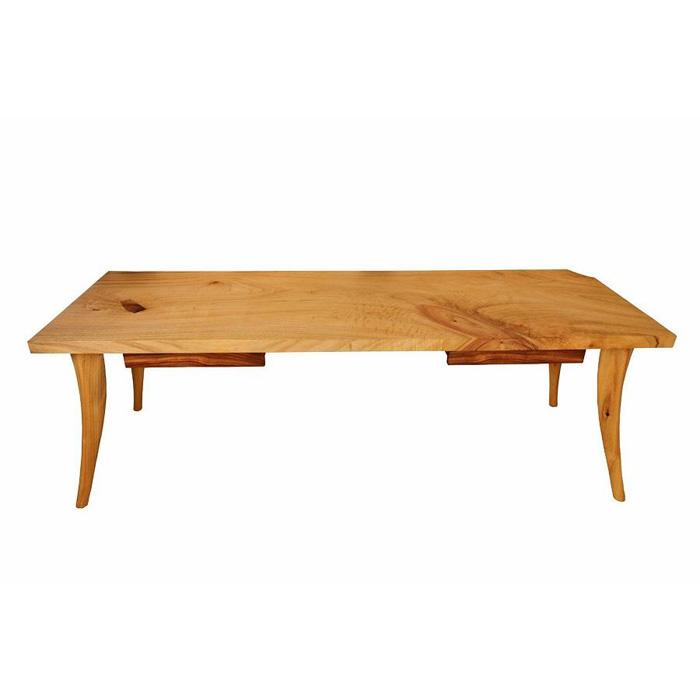 【ふるさと納税】無垢材 伝統技法 Gentleman PC Table 天然木 <配送不可:北海道・沖縄・離島> テーブル デスク ダイニング 机 一枚板