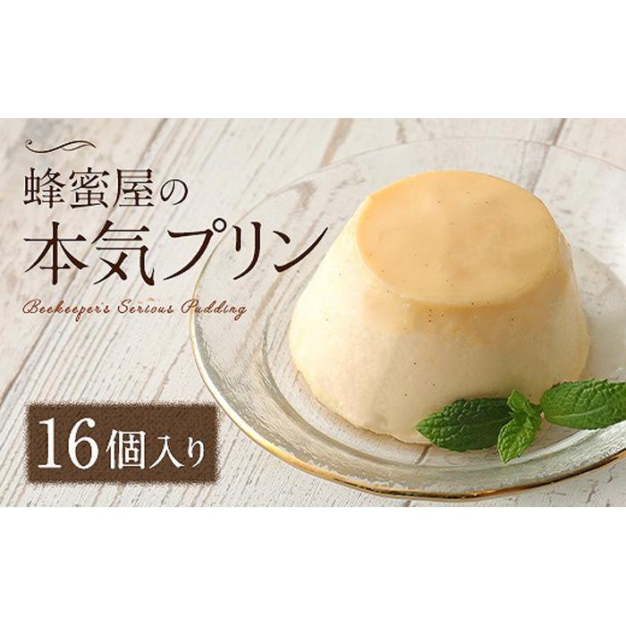 【ふるさと納税】かの蜂 蜂蜜屋の本気プリン 16個セット 国産 はちみつ ソース入り プリン はちみつ ハチミツ 蜂蜜 ぷりん プリン 濃厚 22000円