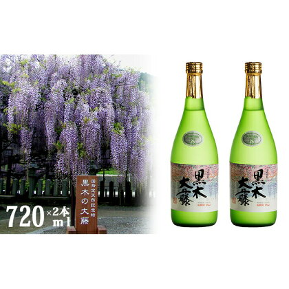 八女の本格米焼酎「黒木大藤」(2本セット) 720ml×2 酒 お酒