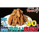【ふるさと納税】居酒屋ひょっとこ 福岡の新名物「冷たい唐揚げ」冷やし手羽40本 新感覚 福岡グルメ おすすめ 冷凍 手羽 おかず 料理 手軽 簡単