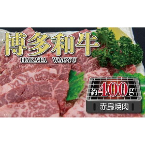 【ふるさと納税】福岡の豊かな自然で育った　博多和牛赤身焼肉用　約400g