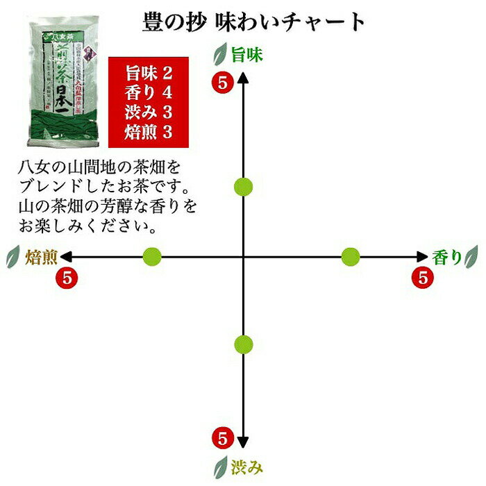 【ふるさと納税】自社製造の深蒸しの八女茶！食事に合うお茶！豊の抄（ゆたかのしょう）100g入り 選べる個数（1袋・3袋・5袋）