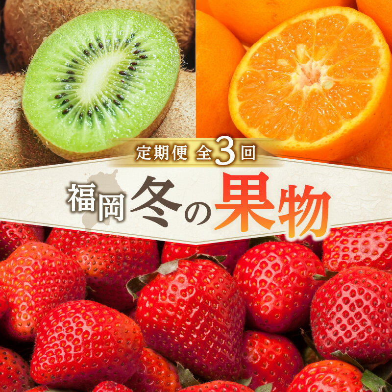 【ふるさと納税】福岡冬の果物定期便【全3回】冬のお届け便　J