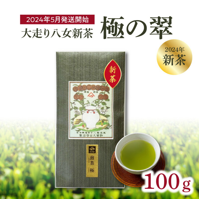 [2024年新茶][八女茶]大走り八女新茶 極の翠 100g[2024年5月発送開始] 茶 お茶 八女茶 新茶 緑茶