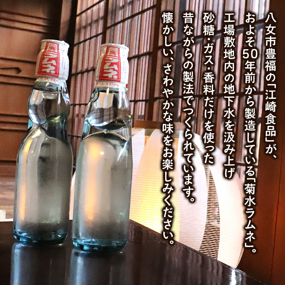 【ふるさと納税】八女・江崎食品謹製　菊水ラムネ1ケース12本入