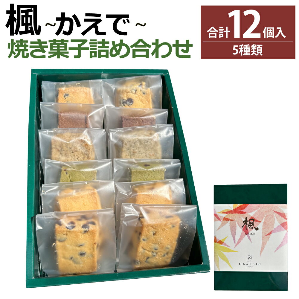 楓 〜かえで〜 合計12個入 5種類 クッキー スイーツ 焼き菓子 お菓子 洋菓子 詰め合わせ セット 福岡県 筑後市 送料無料