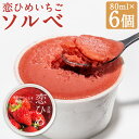 【ふるさと納税】濃恋ソルベ 80ml×6個 いちご 苺 恋ひめいちご ソルベ 氷菓 アイス デザート 筑後市 冷凍 送料無料【2025年5月上旬より順次発送予定...