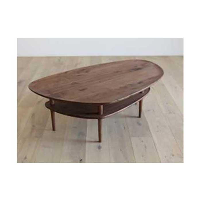 【ふるさと納税】LEGARE Clam Table 105 walnut | 家具 ファニチャー 人気 おすすめ 送料無料