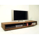 【ふるさと納税】【A-CUP TVボード ウォールナット 180cm】天然木のシンプルでとてもオシャレな180cmのテレビボード<ウォールナット材ツキ板 オイルフィニッシュ > 家具 テレビ台 テレビボード TVボード AVボード リビングボード MUFactory(3)