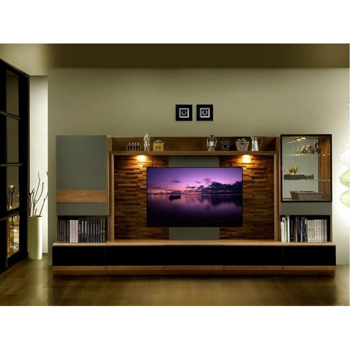 【ふるさと納税】ブロッコ　320TVセット | 壁掛け金具付 TVボード 大川家具