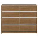 【ふるさと納税】大川家具 チェスト 幅120cm ロータイプ 引出し 4段 シンプル ウォールナット | 家具 ファニチャー 人気 おすすめ 送料無料