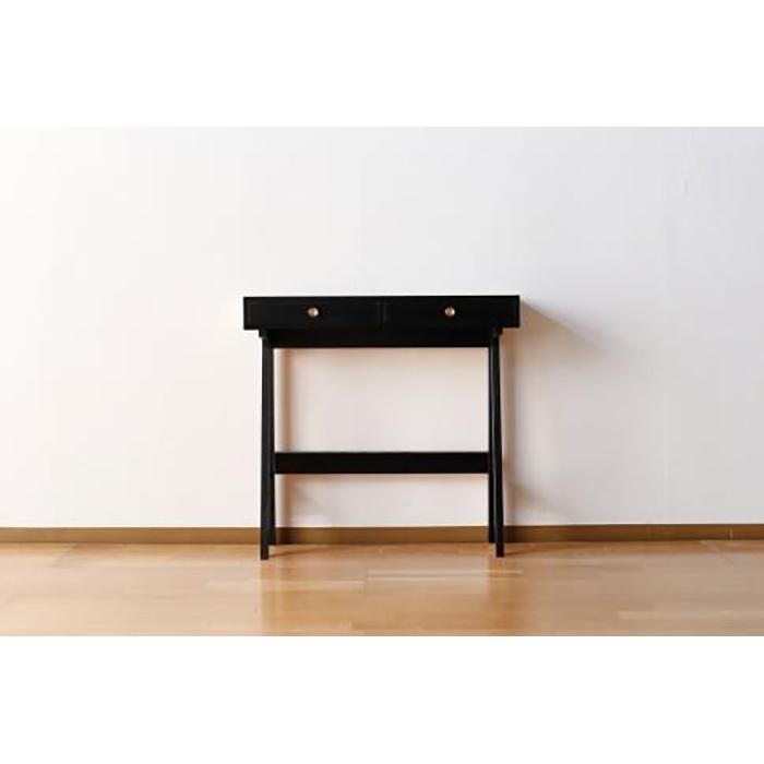 【ふるさと納税】【PAUSE コンソールミドル スミイロ】★コンパクトながらも収納を兼ね備えたコンソールテーブル 日本の伝統色で仕上げた塗装はインテリアのアクセ...