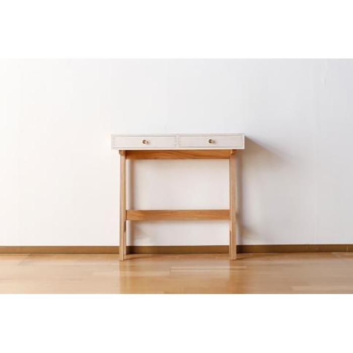 【ふるさと納税】【PAUSE コンソールミドル キハク】★コンパクトながらも収納を兼ね備えたコンソールテーブル 日本の伝統色で仕上げた塗装はインテリアのアクセン...