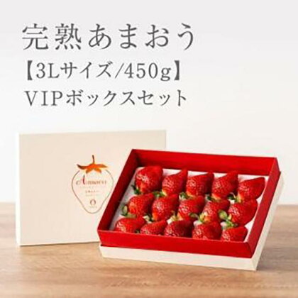 【出荷期間は1月～4月末】武下さんちの完熟あまおう3Lサイズ450g。白いVIPボックスに入れて！ | 取り寄せ お取り寄せ グルメ ご当地 あまおう いちご お歳暮 福岡県 イチゴ 苺 itigo 博多あまおう 高級 完熟 フルーツ