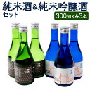 【ふるさと納税】大川銘酒セット ( 純米吟醸酒 & 純米酒 ) 各300ml×3本 合計6本 | 日本酒 飲み比べ セット 純米吟醸 純米 お酒 酒 晩酌 アル...