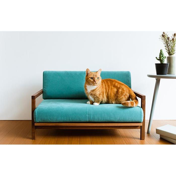 【ふるさと納税】【RONRONNER】CLANK ネコソファ(ウォールナット) | 家具 ファニチャー 人気 おすすめ 送料無料