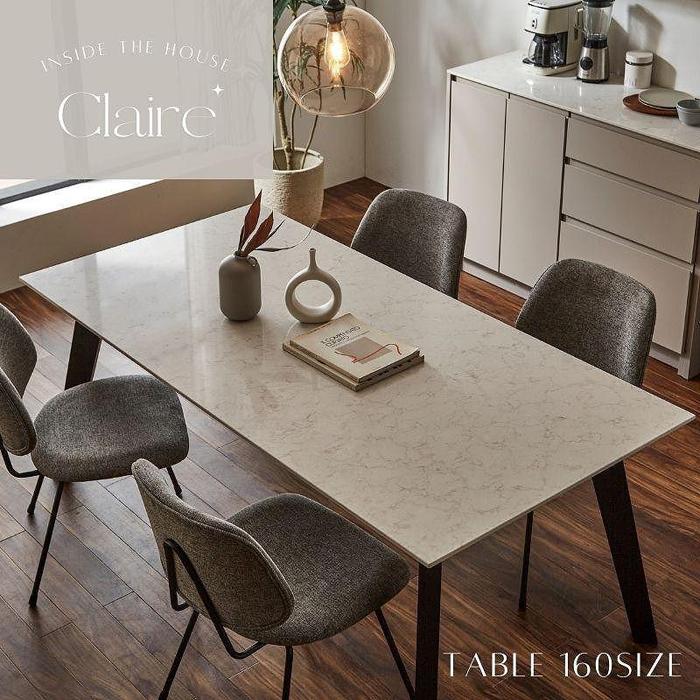 【ふるさと納税】Claire 160ダイニングテーブル (TypeA) | 家具 ファニチャー 人気 おすすめ 送料無料