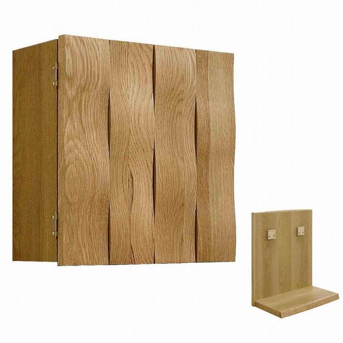 【ふるさと納税】壁掛け仏壇 仏壇 モダン仏壇 現代仏壇「Wave-ウェーブ-専用台セット」ホワイトオーク材 国産 日本製 大川家具【丸田木工】 | 家具 ファニ...