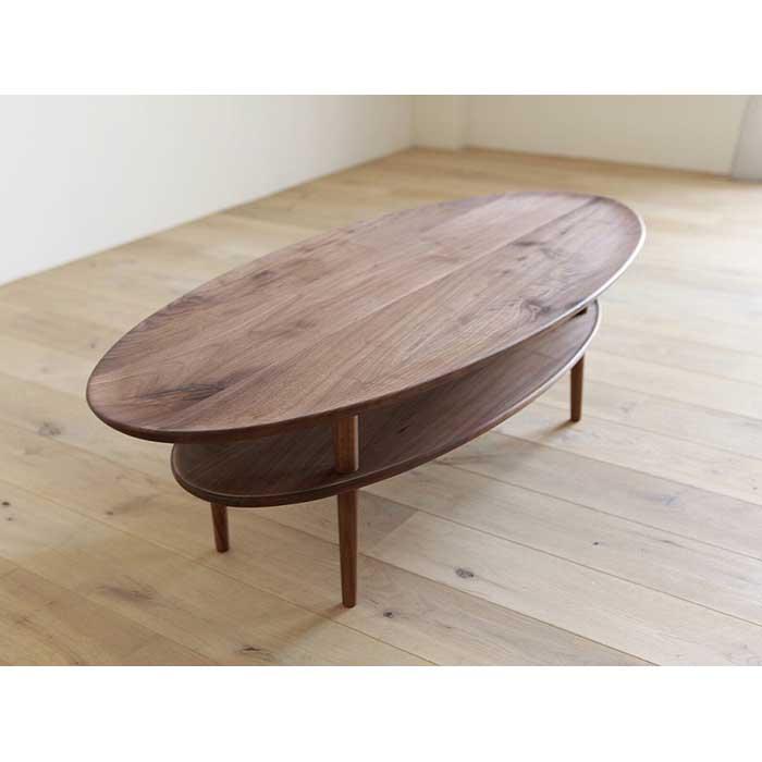 【ふるさと納税】LEGARE Oval Table 105 walnut | 家具 ファニチャー 人気 おすすめ 送料無料