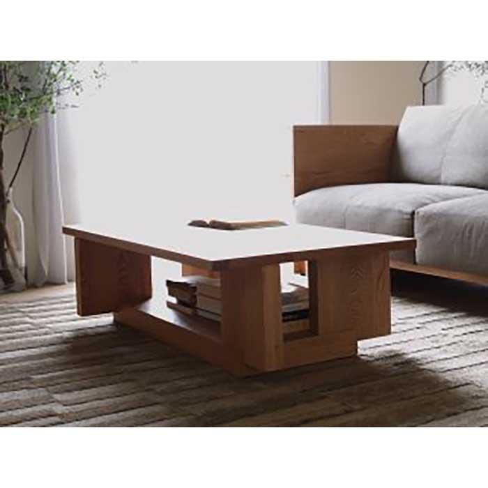 【ふるさと納税】CARAMELLA Living Table 1206 oak (wood top) | 家具 ファニチャー 人気 おすすめ 送料無料