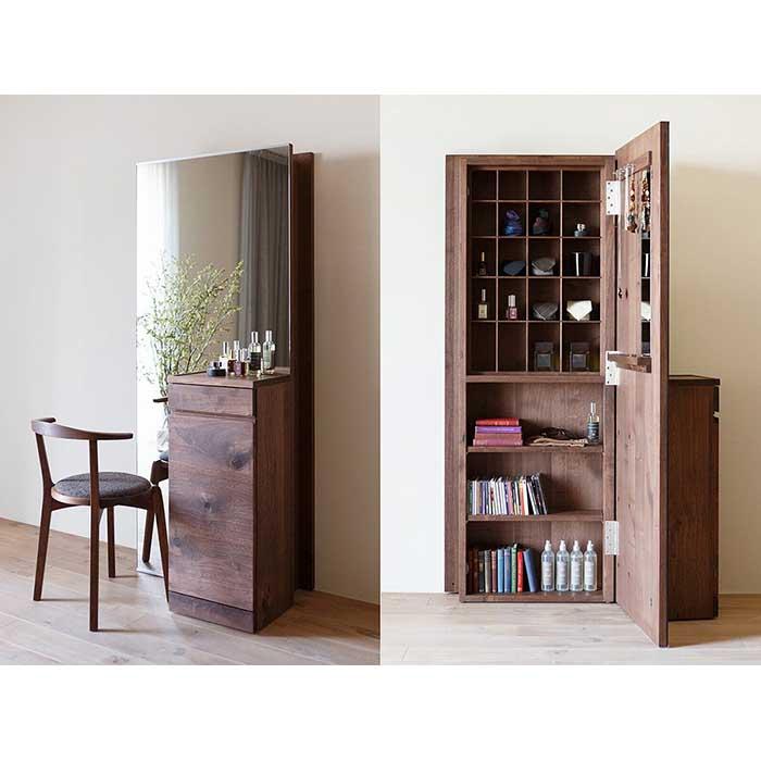 【ふるさと納税】CARAMELLA Storage Mirror (R) walnut | 家具 福岡県 大川市 福岡 大川 福岡県大川市 ふるさと 納税 木 ...
