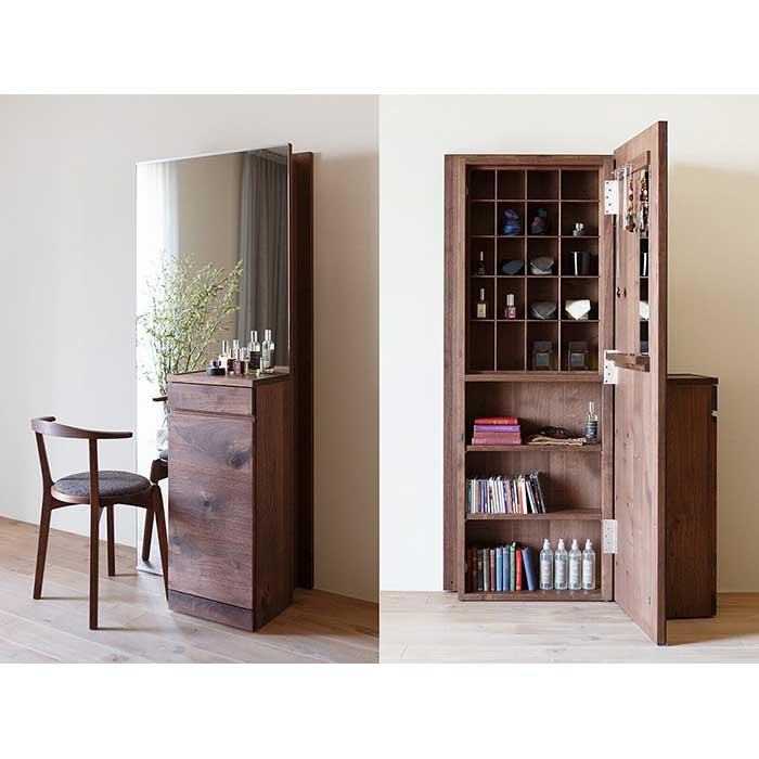 【ふるさと納税】CARAMELLA Storage Mirror (R) walnut | 家具 福岡県 大川市 福岡 大川 福岡県大川市 ふるさと 納税 木 木製 雑貨 工芸 工芸品 伝統 伝統工芸 伝統工芸品 行灯 行燈 あんどん 照明 灯り 和風 楽天ふるさと 楽天ふるさと納税